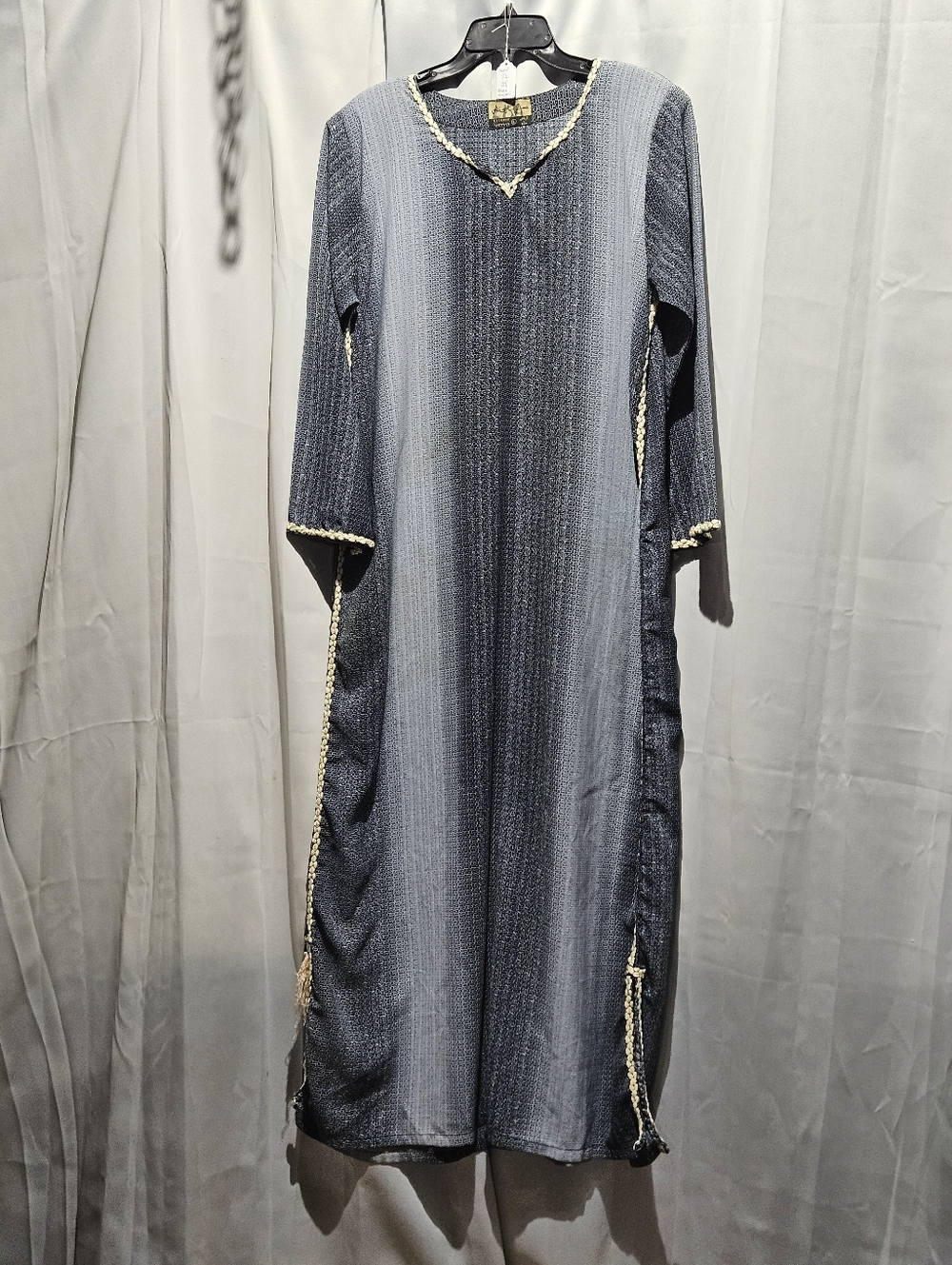 Abaya Styled Saudi Arabian Embroidered Maxi Robe/Dress